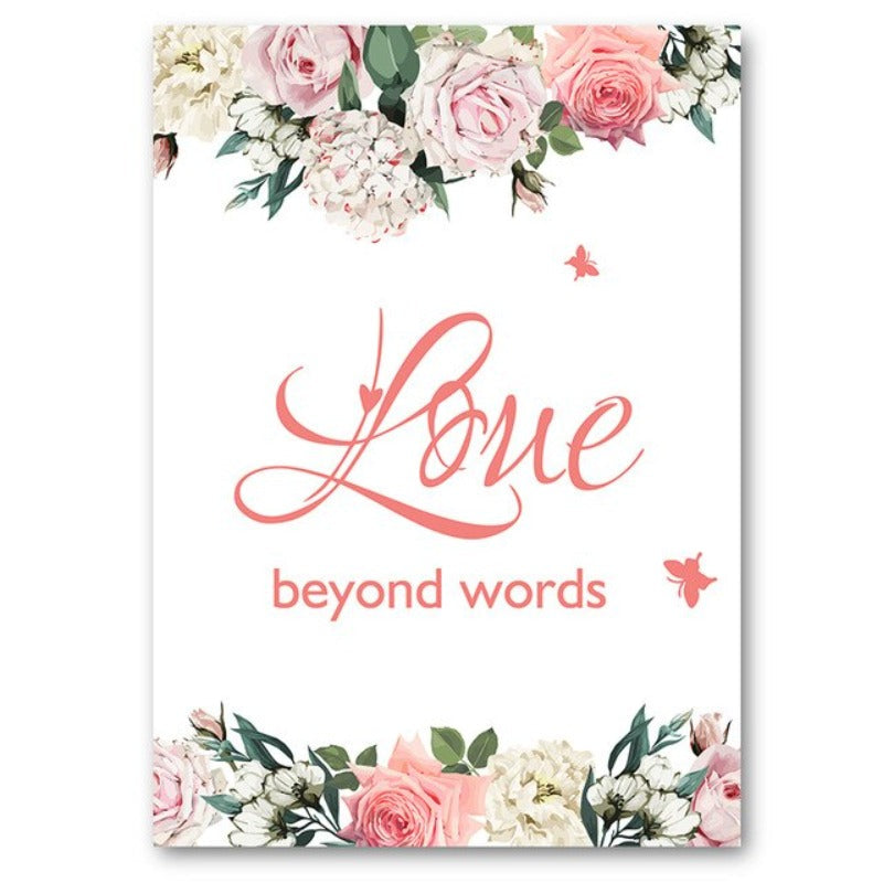 Live Laugh Live Zitate Florale Wandkunst - Leinwand Wandkunst Malerei