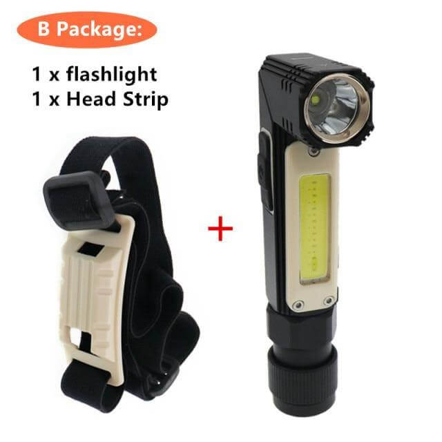 Wiederaufladbare Magnetische Verstellbare Camping-Taschenlampe | Brehn