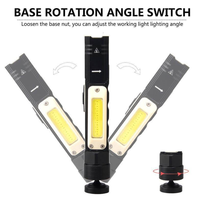 Wiederaufladbare Magnetische Verstellbare Camping-Taschenlampe | Brehn