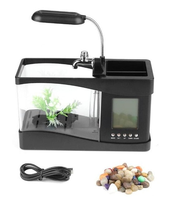 LCD-Uhr Mini Fischtank Aquarium | Brehn