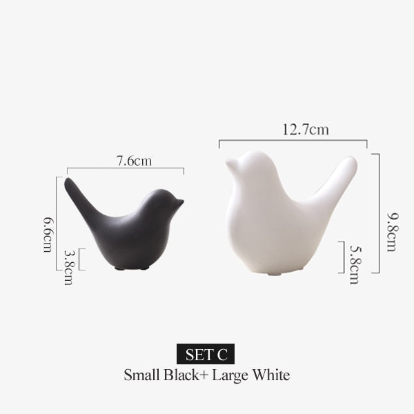 Nordic Creative Keramische Vogelfiguren