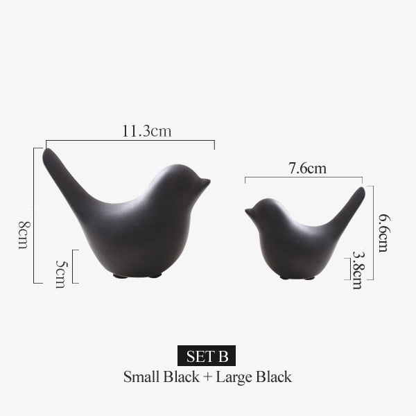 Nordic Creative Keramische Vogel-Figuren | Brehn