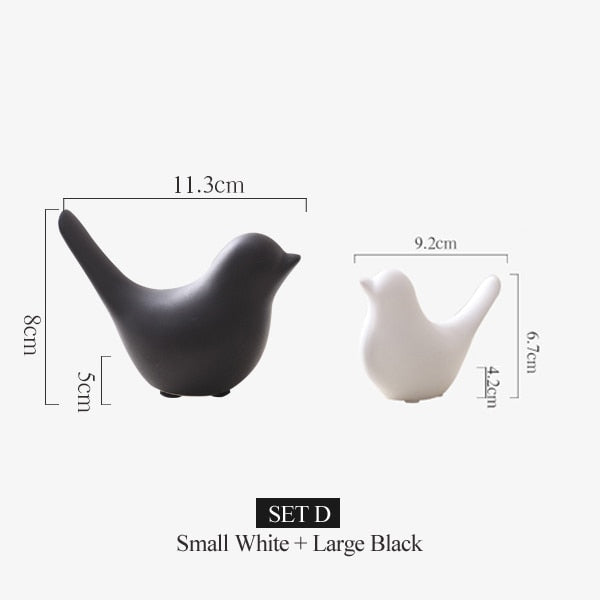 Nordic Creative Keramische Vogel-Figuren | Brehn