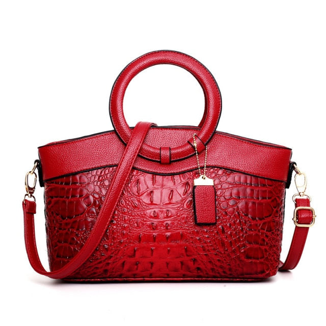 Krokodilledertasche – mit handgefertigten Details