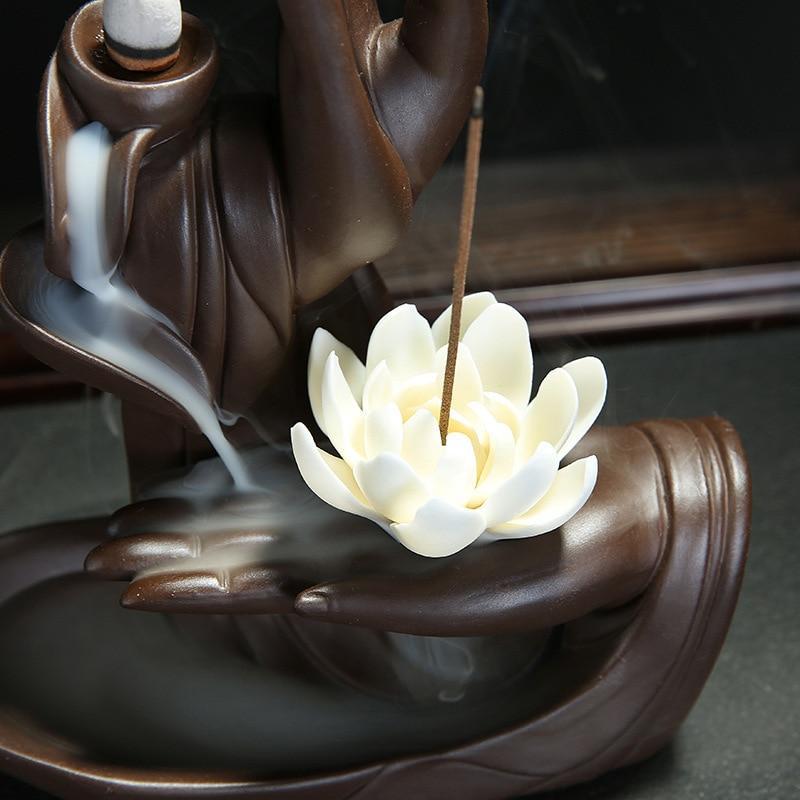 Buddha Hand Rücklauf Räuchergefäß | Brehn