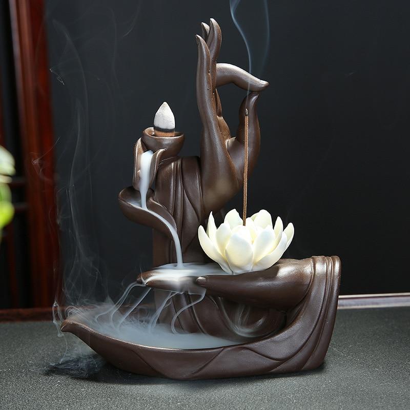 Buddha Hand Rücklauf Räuchergefäß | Brehn