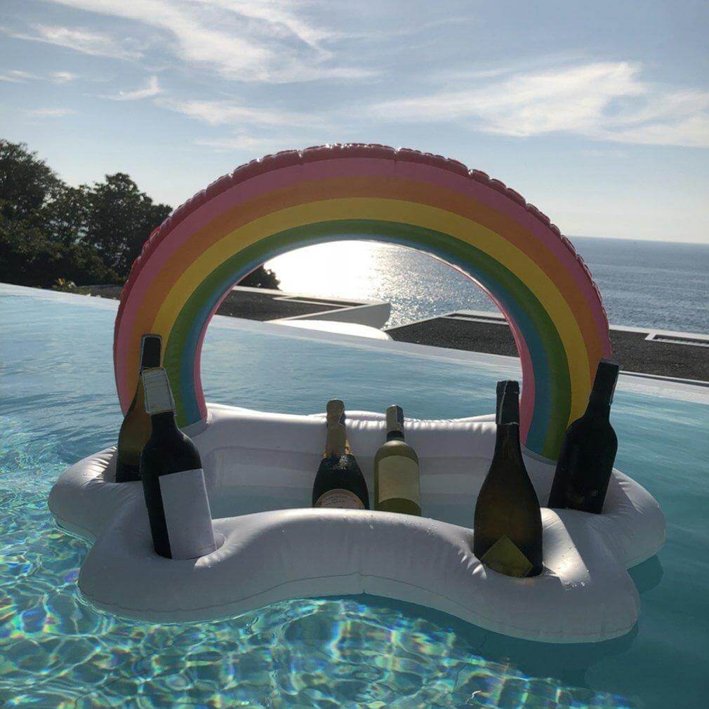 Regenbogen Wolke Aufblasbarer Becherhalter Partyeimer | Brehn