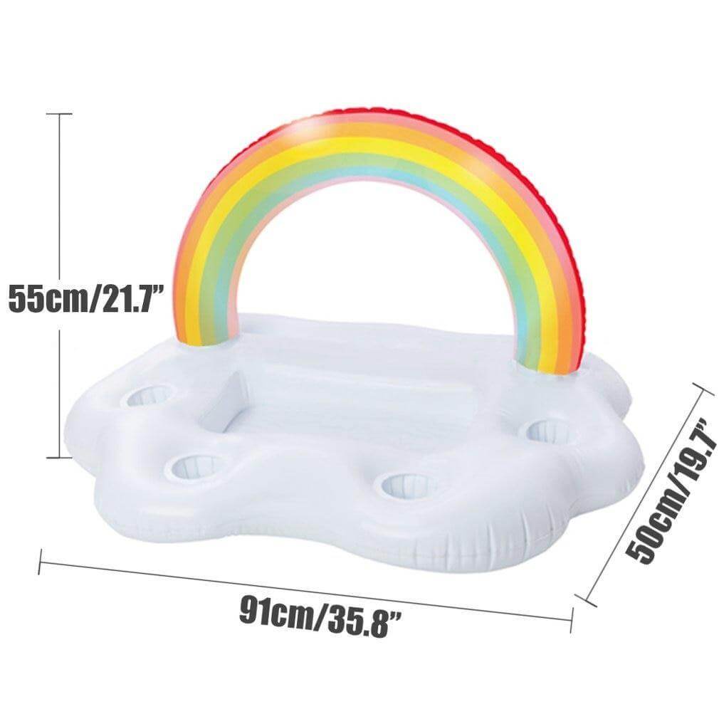 Regenbogen Wolke Aufblasbarer Becherhalter Partyeimer | Brehn