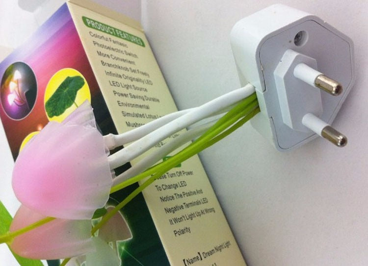 Fager bunte Pilz Nacht Wandlampe | Brehn