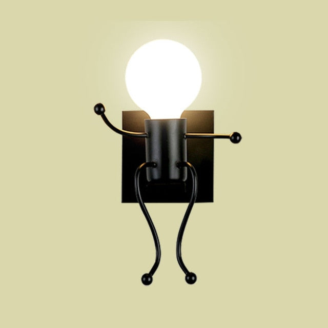 Mini Man Robot Kunst Wandlampe | Brehn