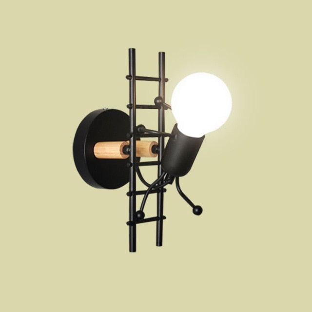 Mini Man Robot Kunst Wandlampe | Brehn