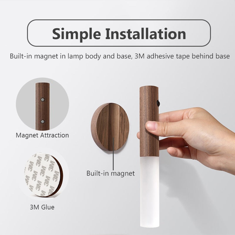 Drahtlose LED Smart Sensor Nacht Wandlampe | Brehn