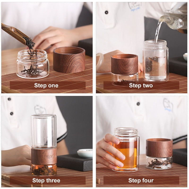 Brehn | Einfach tragbarer Glas-Teefilter