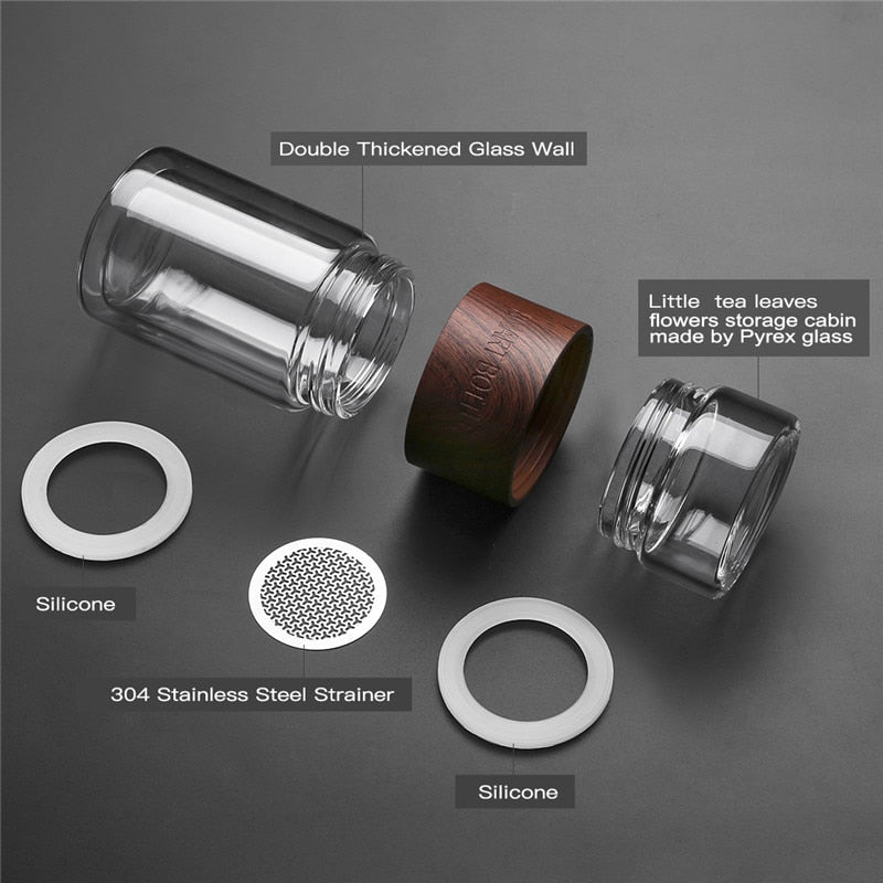 Brehn | Einfach tragbarer Glas-Teefilter