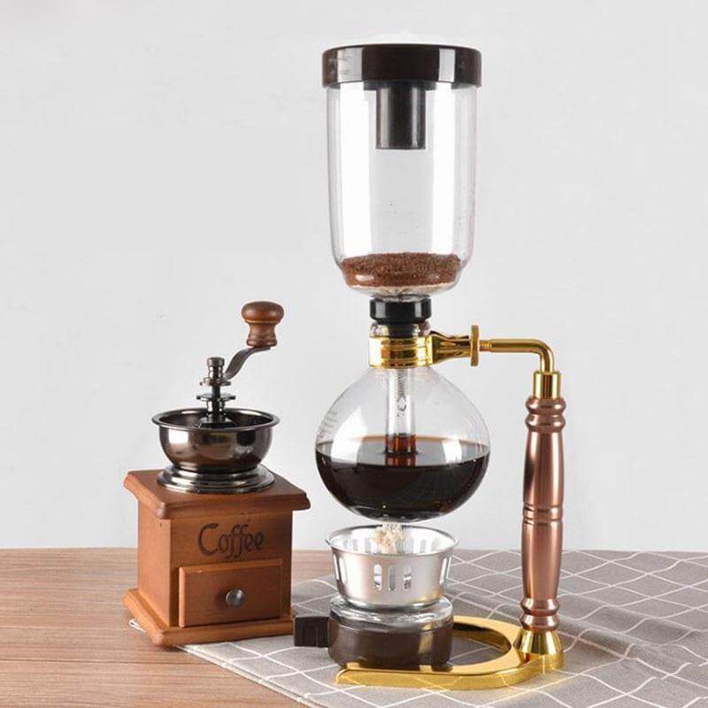 Eleganter Glas-Siphon-Kaffeekocher | Brehn