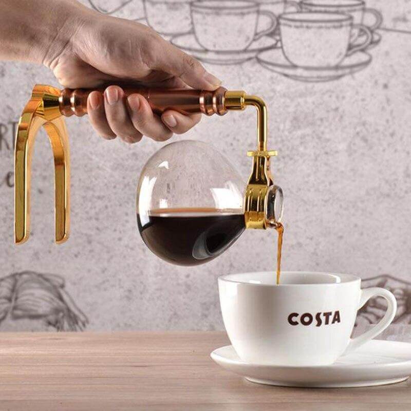Eleganter Glas-Siphon-Kaffeekocher | Brehn