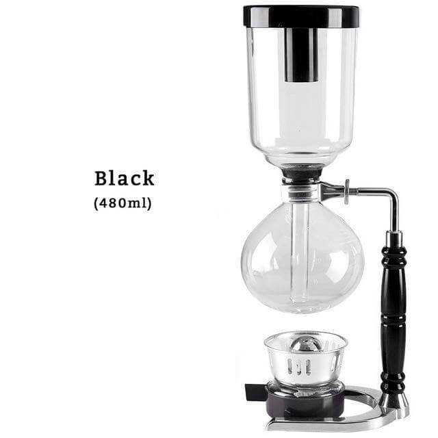 Eleganter Glas Siphon Kaffeezubereiter