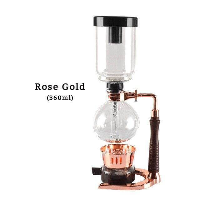Eleganter Glas Siphon Kaffeezubereiter