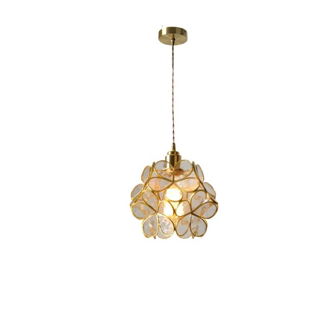 Brehn | Moderne Blumenform Glas LED Pendelleuchte
