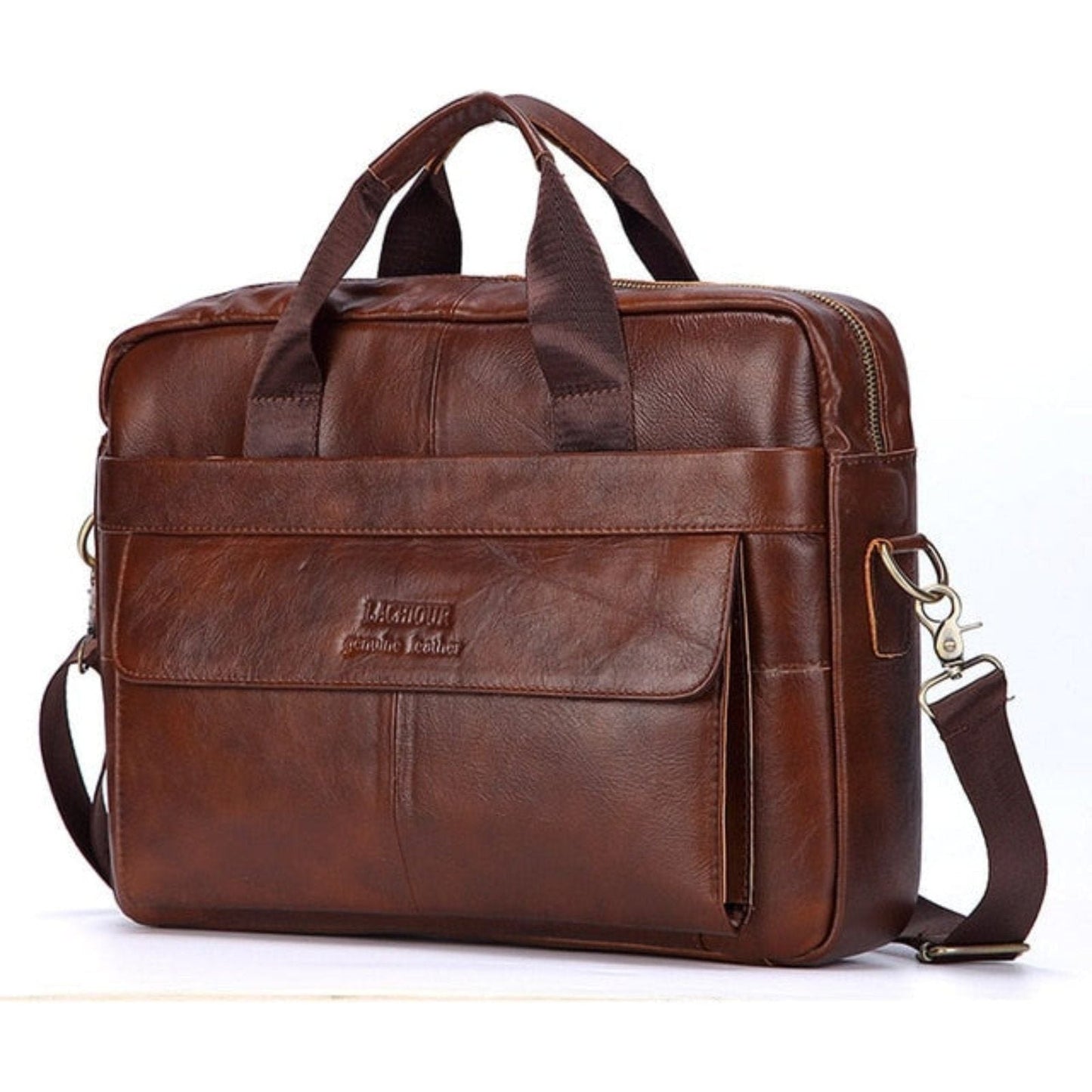 Karsten Bag - Echtes Leder Laptop Geschäftsreisetasche | Brehn