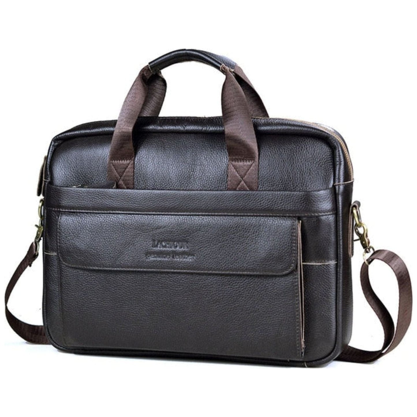 Karsten Bag - Echtes Leder Laptop Geschäftsreisetasche | Brehn