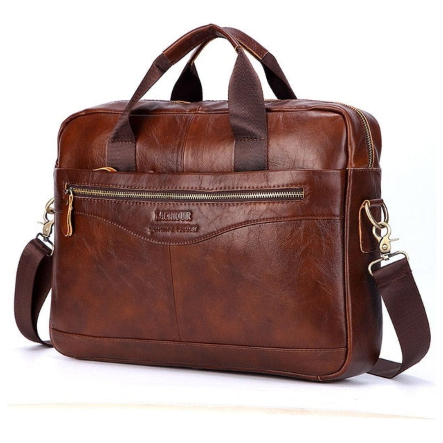 Karsten Bag - Echtes Leder Laptop Geschäftsreisetasche | Brehn