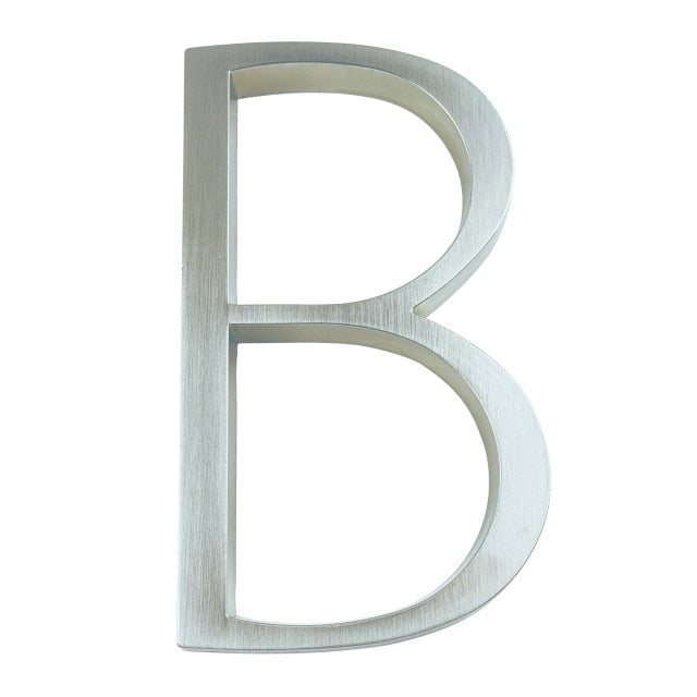 Brehn | Silberne moderne Hausnummern