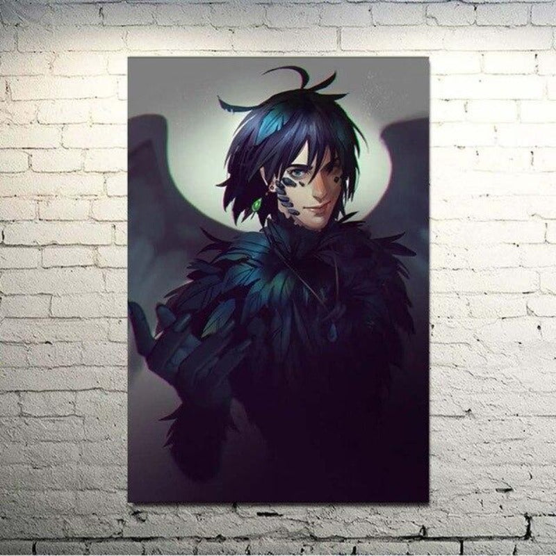 Magische Anime Freunde - Leinwand Wandkunst Malerei