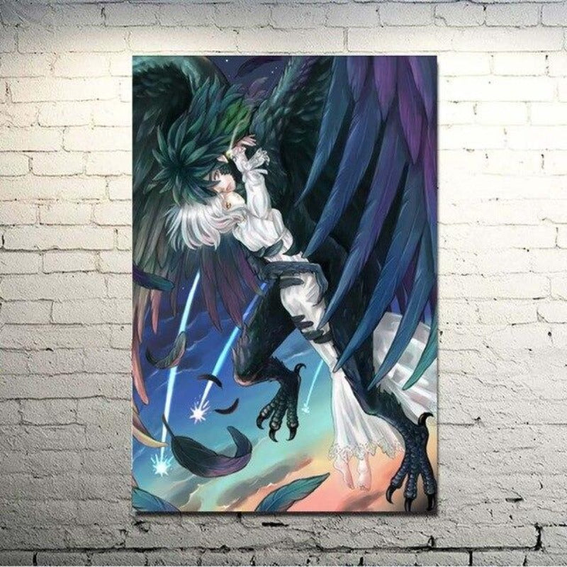 Magische Anime Freunde - Leinwand Wandkunst Malerei