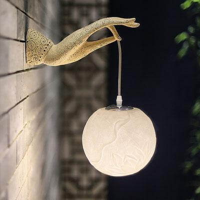 Moderne kreative chinesische Lotus-Wandleuchte | Brehn