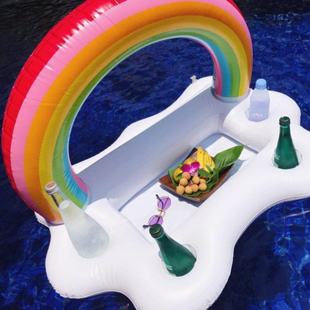 Regenbogen Wolke Aufblasbarer Becherhalter Partyeimer | Brehn