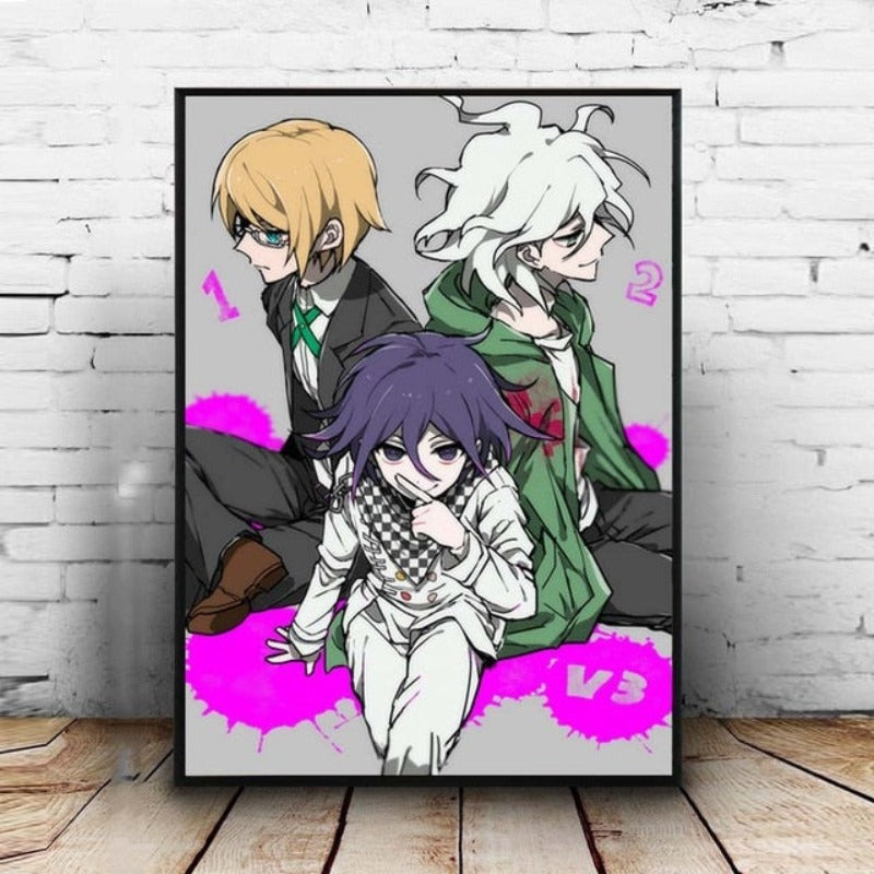 Hope's Peak Anime - Leinwand Wandkunst Malerei
