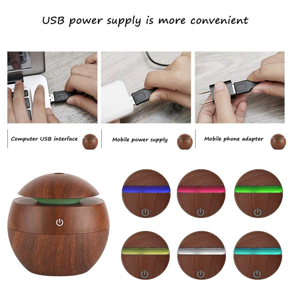 Kreativer bunter LED Ultraschall Aroma Diffusor | Brehn