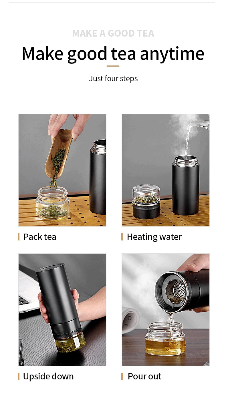 Eleganter Haltbarer Einfacher Tee-Infuser-Thermos | Brehn