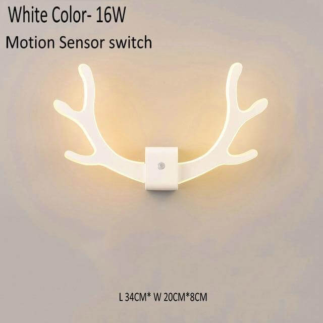Kreative Rehgeweih Wandlampe mit Bewegungssensor