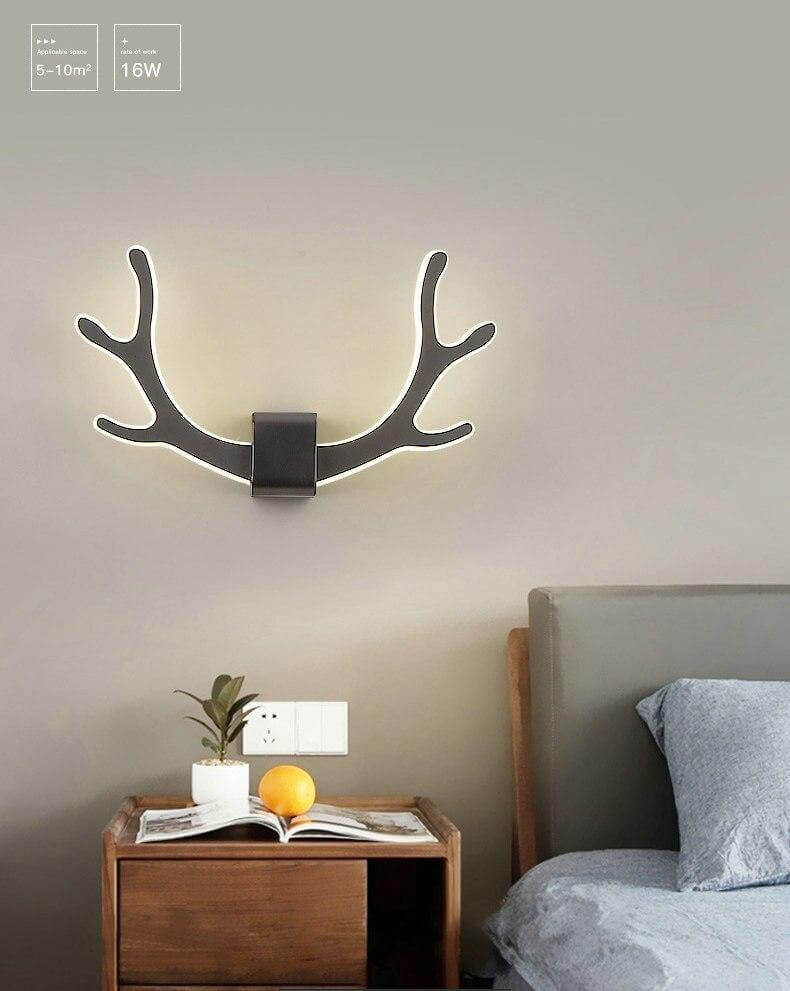 Kreative Rehgeweih Wandlampe mit Bewegungssensor