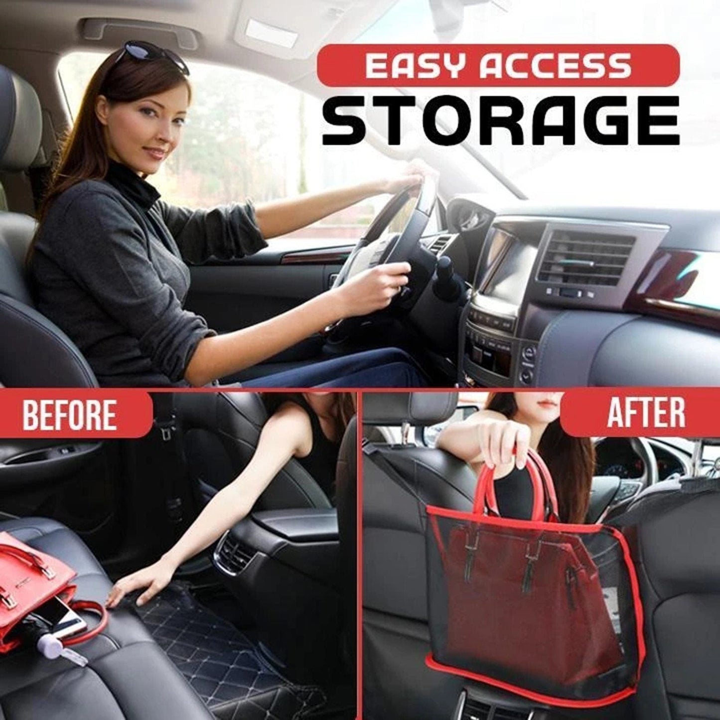 Auto-Netztasche Handtaschenhalter | Brehn