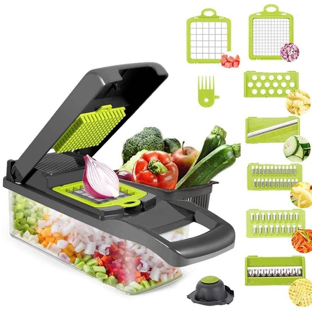 6 Klingen Gemüse Obst Schneider mit Box | Brehn