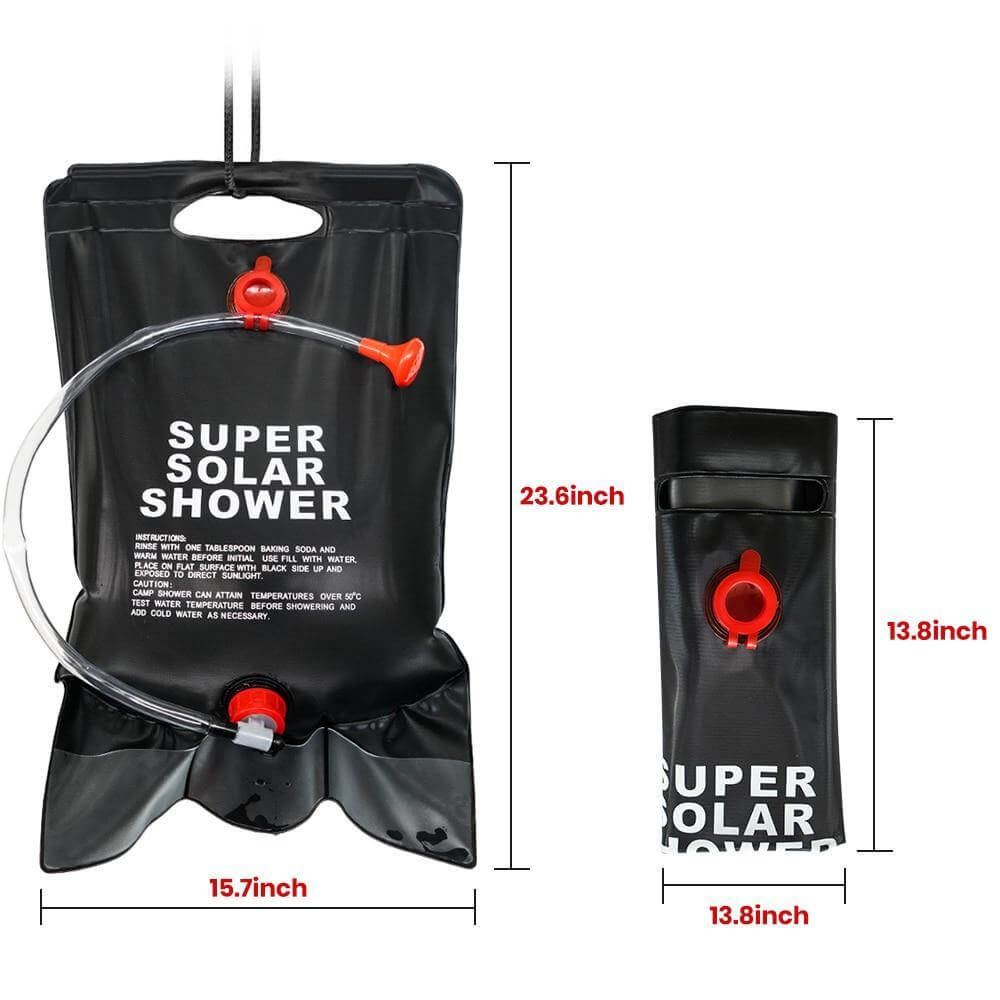Tragbare solarbeheizte Campingduschtasche | Brehn
