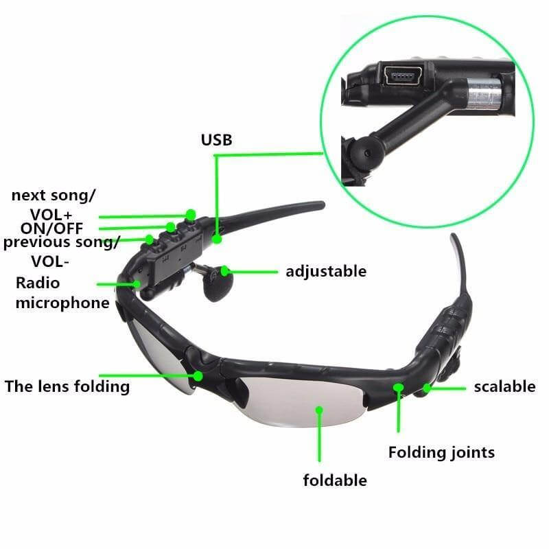 Smart Bluetooth-Headset Fahrbrille | Brehn