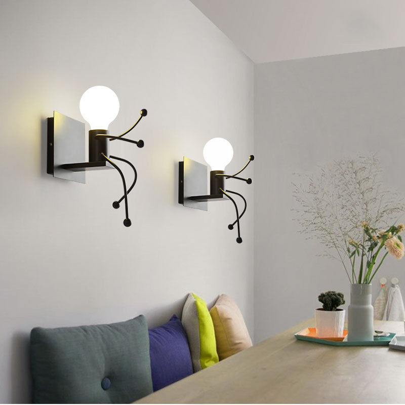 Mini Man Robot Kunst Wandlampe | Brehn