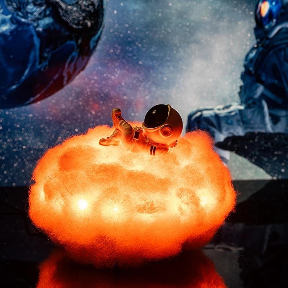 Astronaut Farbige Wolken Nachtlicht | Brehn