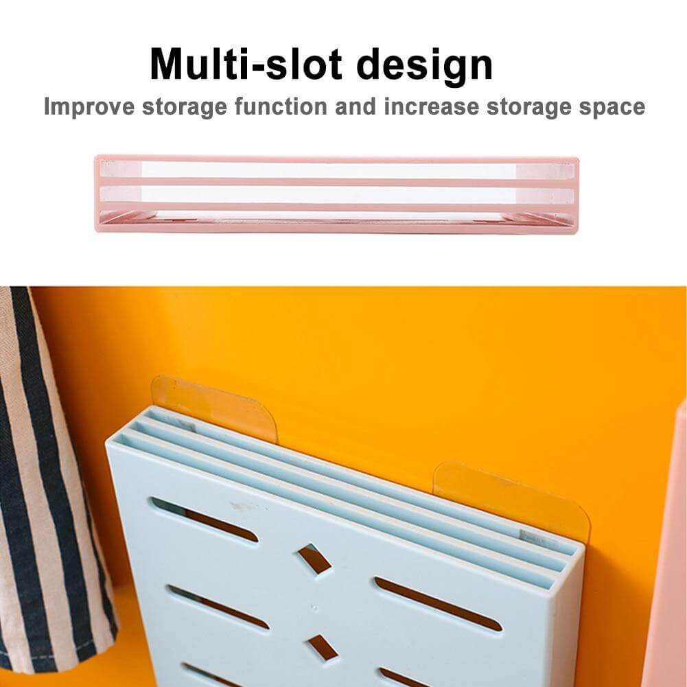 2PCS Quadratische Pastell Mavi Wandmontierte Messer Organizer