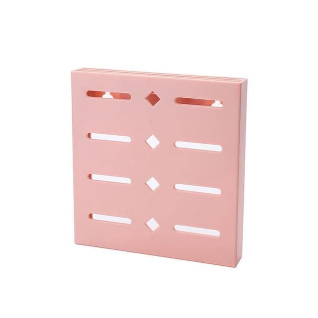 2PCS Quadratische Pastell Mavi Wandmontierte Messer Organizer