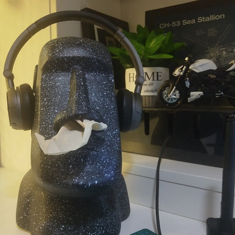 Stein Statue Tissue Box