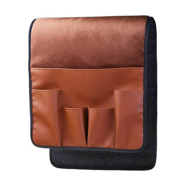 Brehn | Rutschfester 5 Taschen Leder Armlehnen Stuhl Organizer