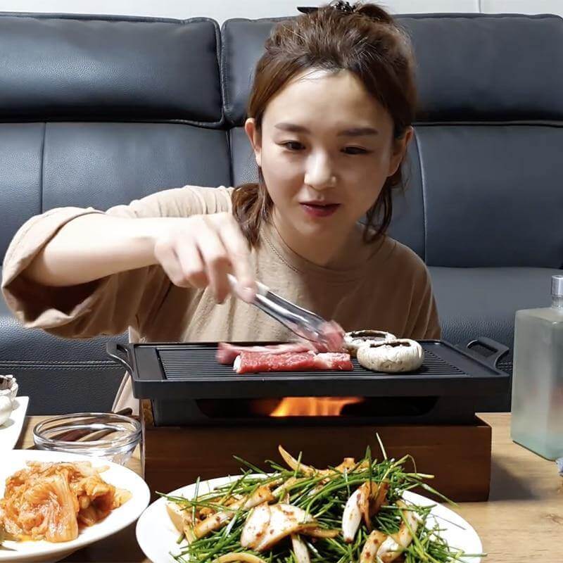 Raucharmer tragbarer japanischer Antihaft-BBQ-Grill | Brehn