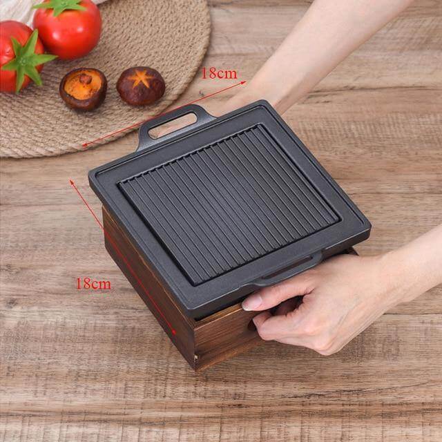 Raucharmer tragbarer japanischer Antihaft-BBQ-Grill | Brehn