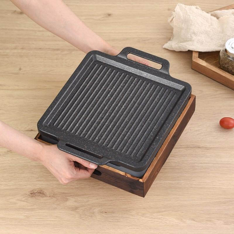 Raucharmer tragbarer japanischer Antihaft-BBQ-Grill | Brehn