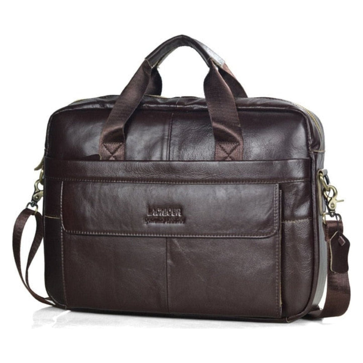 Karsten Bag - Echtes Leder Laptop Geschäftsreisetasche | Brehn
